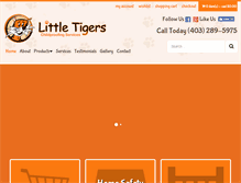 Tablet Screenshot of littletigerschildproofing.com